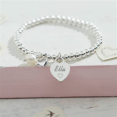 Next day delivery & free returns available. personalised sterling silver charm ball bracelet by hurleyburley | notonthehighstreet.com