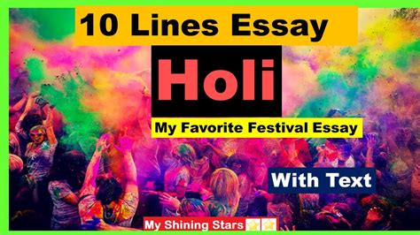 10 Lines Essay On Holi In English Few Lines About Holi Short Essay On