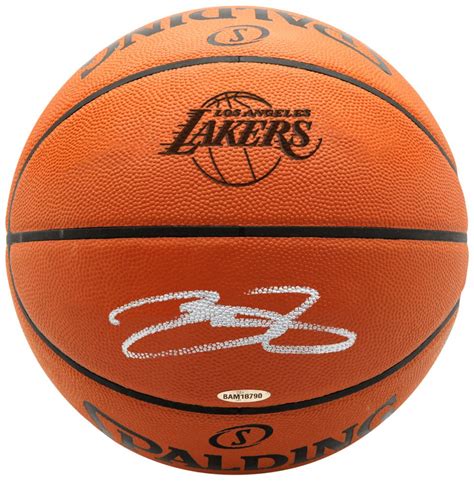 When designing a new logo you can be inspired by the visual logos found here. LeBron James Signed Lakers Logo Basketball (UDA COA)