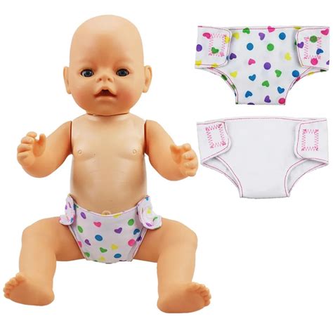 2pcslot Doll Mini Diaper 18inch Doll Baby Underwear Underpants Cute