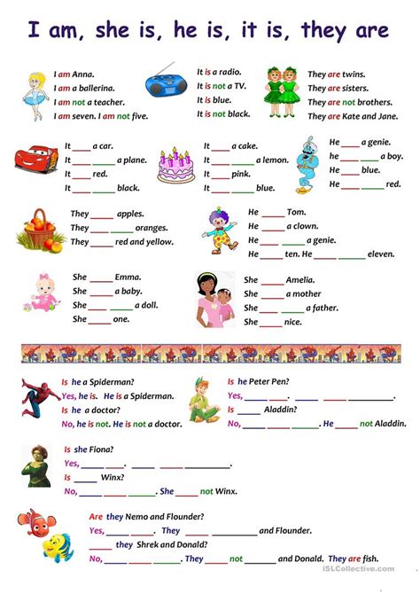 Kindergarten worksheets are a fantastic resource to help parents and teachers reinforce lessons to children. I Am He Is She Is Worksheets