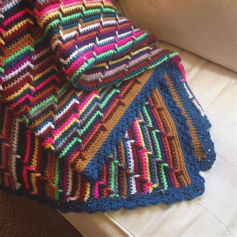 My Daughters Scrap Yarn Blanket Is Finally Done Simple Crochet
