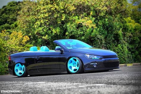 Volkswagen Eos With Scirocco Front End Conversion On Turquoise Blue