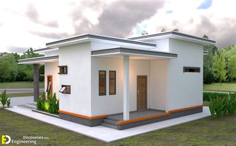 Modern House Plans 107×105 With 2 Bedrooms Flat Roof Engineering