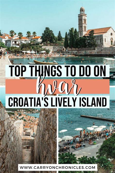 17 Fun Things To Do On Hvar Island Croatia Hvar Town And Beyond