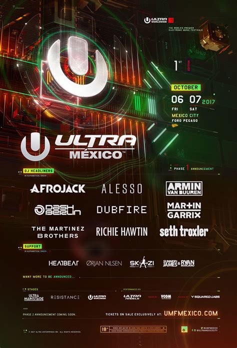 Ultra Mexico Will Make Its Debut In October Check The Lineup On