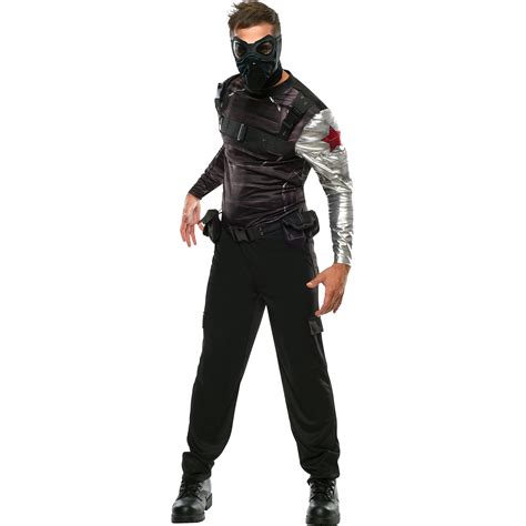 Captain America 2 Winter Soldier Men S Halloween Fancy Dress Costume For Adult Standard