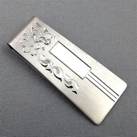 Browse a selection of money clips & credit card holders. Vintage Sterling Silver Mens MARVEL Money Clip from greatvintagestuff on Ruby Lane