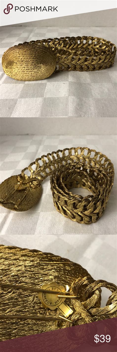 Gorgeous Unique Vintage Greek Brass Belt Vintage Accessories Unique
