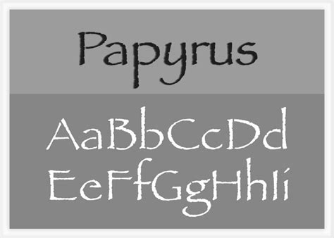 Papyrus Font Alphabet Stencil Letter Stencils Stencils Online