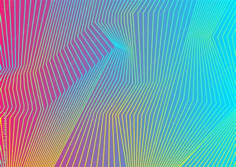Colorful Curved Lines Pattern Design Vector De Stock Adobe Stock