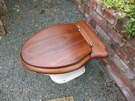 Restored Antique Mahogany Wooden Toilet Seat Dragonquarry Antiques