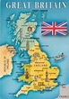 Grã-Bretanha | Map of britain, United kingdom map, Great britain map