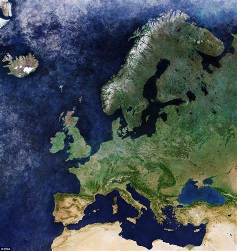 Satellite Images Reveals A Clear View Of Europe In Incredible Detail