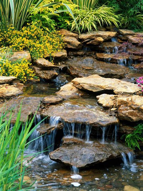 Dreamy Garden With Backyard Waterfall Ideas Homemydesign