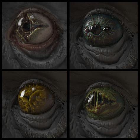 Exploring Aliencreature Eye Types Fairly Quick Sculpts In Zbrush