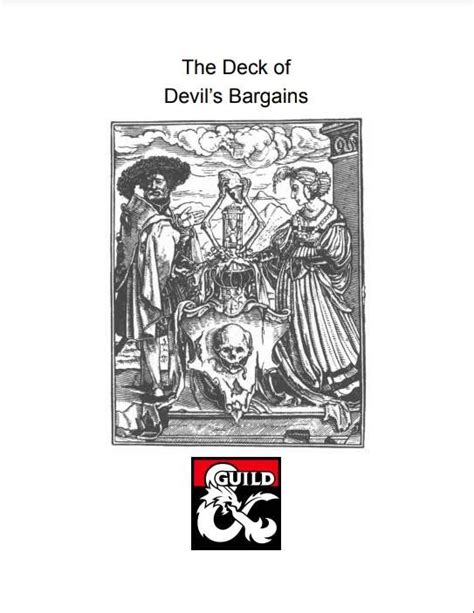 The Deck Of Devil S Bargains Dungeon Masters Guild Dungeon Masters Guild