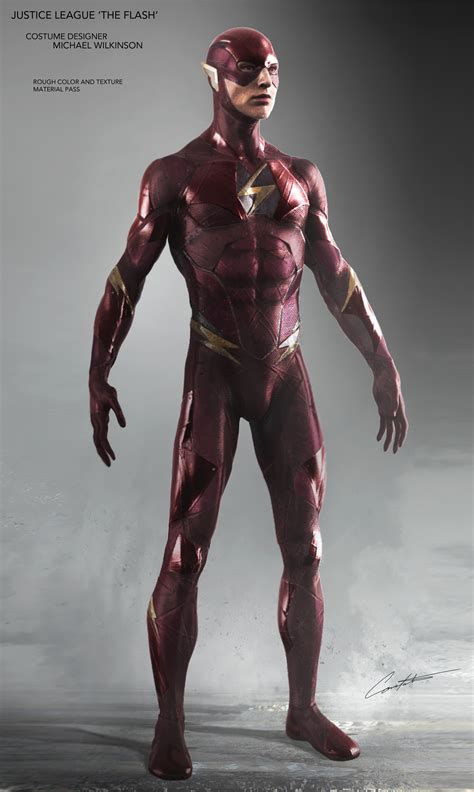 Constantine Sekeris Justice League The Flash Costume Concept Art
