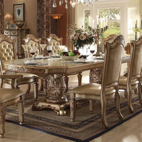 Acme Furniture Vendome Traditional Formal Dining Table Dream Home