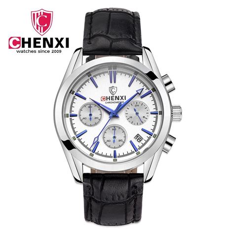 Chenxi Top Brand Luxury Mens Watches Multifuntional Gold Wristwatches