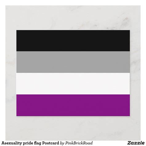 Asexuality Pride Flag Postcard Zazzle Pride Flags Flag Postcard