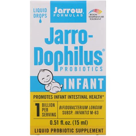 Jarrow Formulas Jarro Dophilus Probiotics Liquid Drops Infant Fl Oz Ml Iherb Com