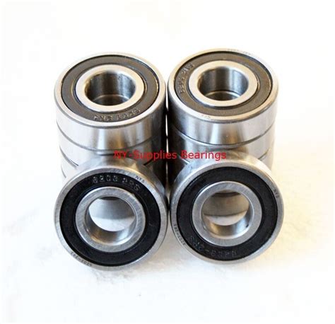 10 Pcs Of 6302 2rs Premium Quality 2 Side Sealed Ball Bearings 15x42x13