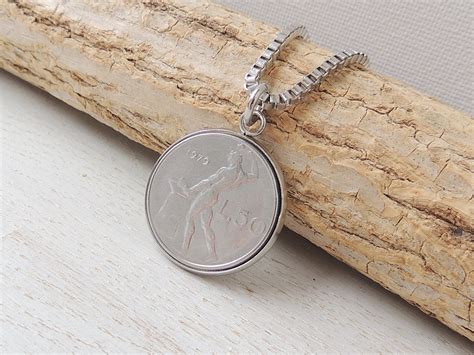 Italian Coin Necklace Naked Man Coin Necklace With Etsy Uk
