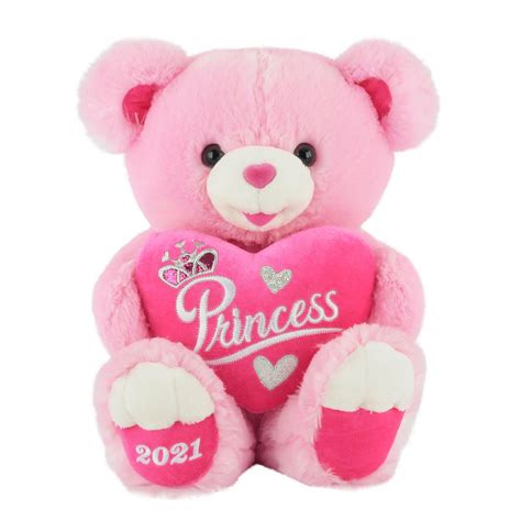 Way To Celebrate Valentines Day Large Sweetheart Teddy Bear 2021 Pink