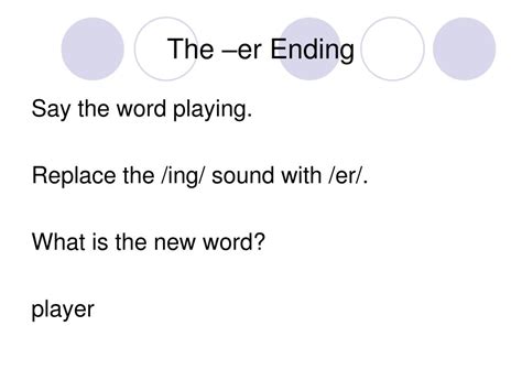 Ppt The Er Ending In Two Syllable Words Powerpoint Presentation Id