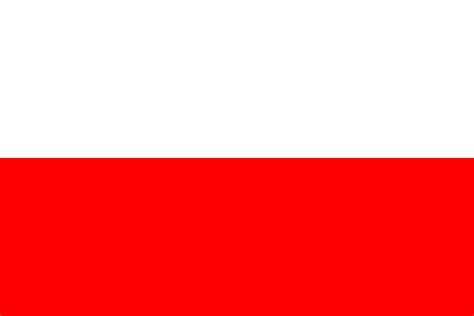 Bandeira Branca E Vermelha Horizontal