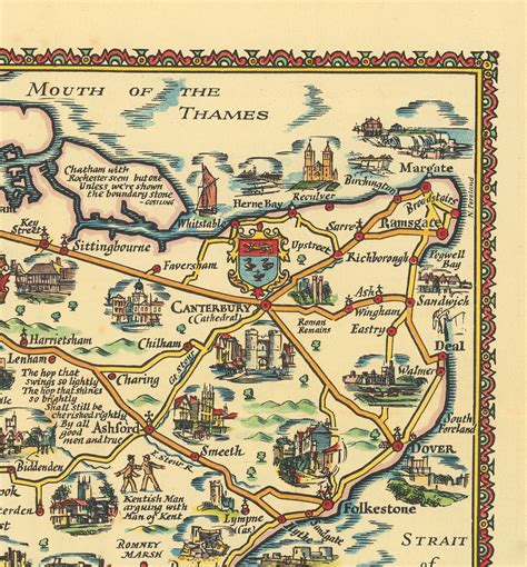 Historic Pictorial Map Pratts High Test Plan Of The Etsy