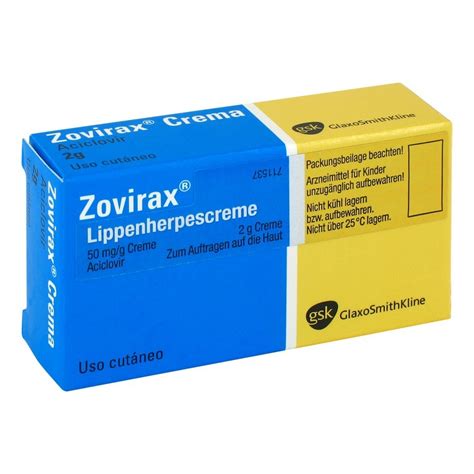Zovirax Lippenherpes Creme 2 Gramm N1 Kaufen Medpex