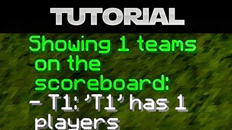 Minecraft Scoreboard Tutorial Deutschgerman Teams Killcounter