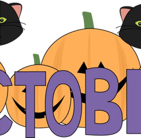Clip Art For October Month Of October Clipart Free October Border