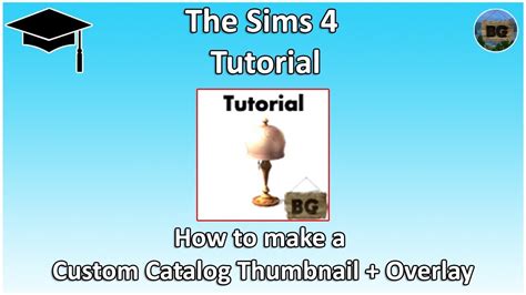 The Sims 4 Tutorial How To Make A Custom Catalog Thumbnail Overlay