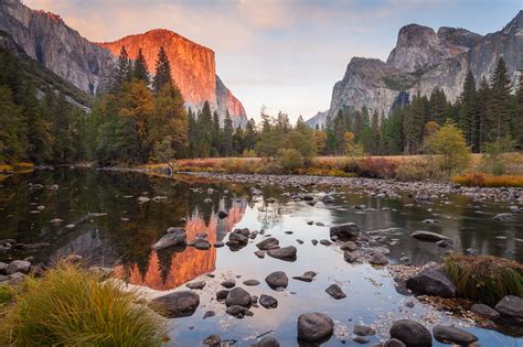 Sunset Late Autumn In Yosemite Vern Clevenger Photography