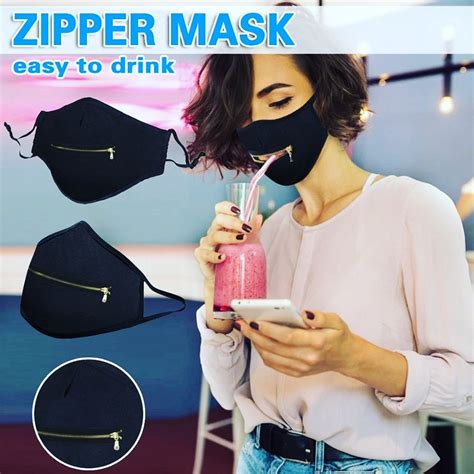 Zipper Face Mask Etsy