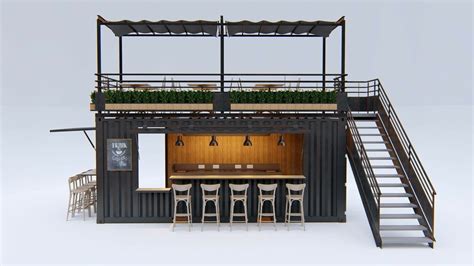 2x Converted Shipping Containers Bar Restaurant Coffee Shop 20ft