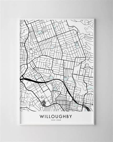 Sydney Willoughby Map Print Chelsea Chelsea