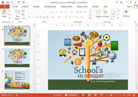 Animated School Powerpoint Templates