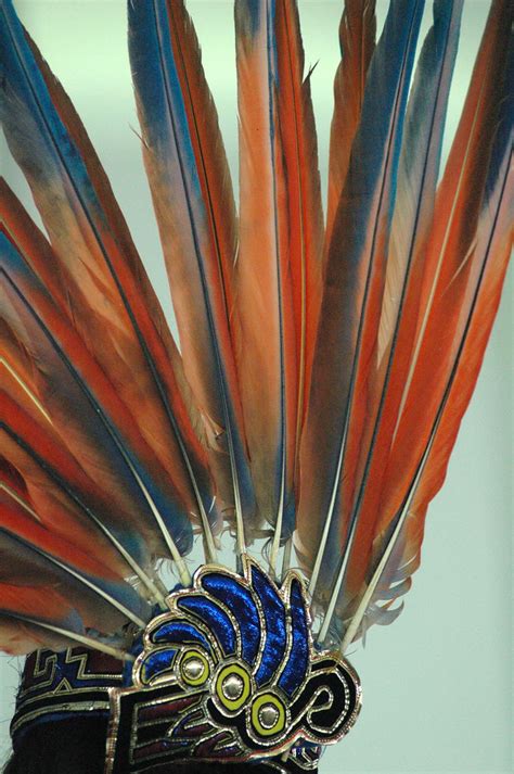 Feathers Aztec Headdress Feather Headdress Sculpture Art Sculptures