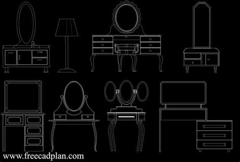 Dressing Table Cad Block Archives Free Cad Plan