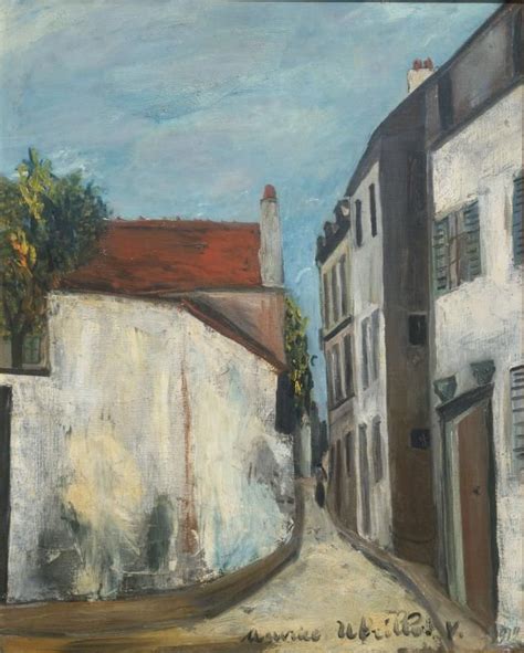 Maurice Utrillo Rue Cortot à Montmartre 1912 Pinacothèque Peintre