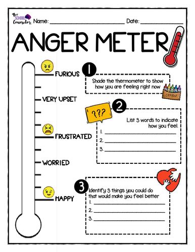 worksheet for anger management