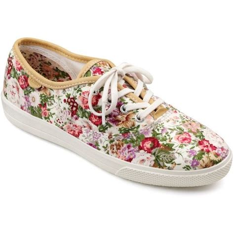 Hotter Mabel Canvas Plimsolls Floral Floral Flat Shoes Canvas