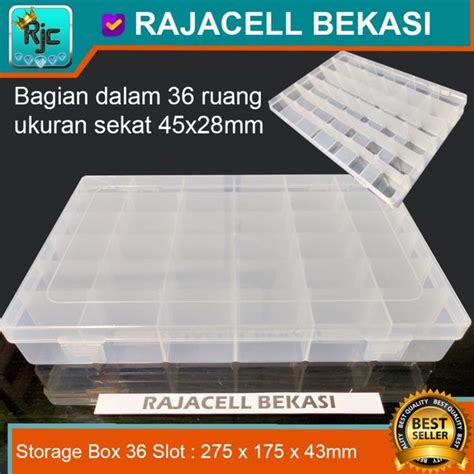 Jual Storage Box 36slot Tempat Penyimpanan Komponen Elektronik