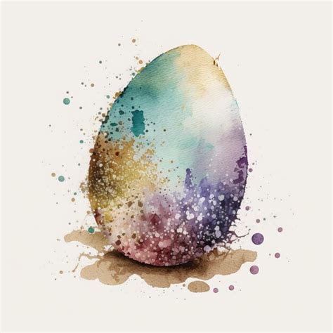Premium Photo Beautiful Easter Egg Watercolour Texture