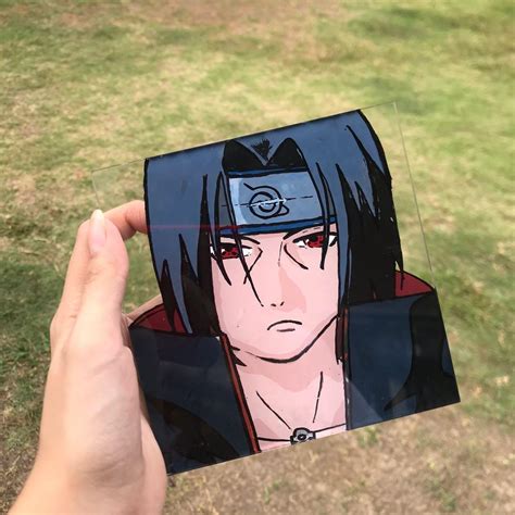 Itachi Uchiha Glass Painting Hobbies And Toys Stationary And Craft Art