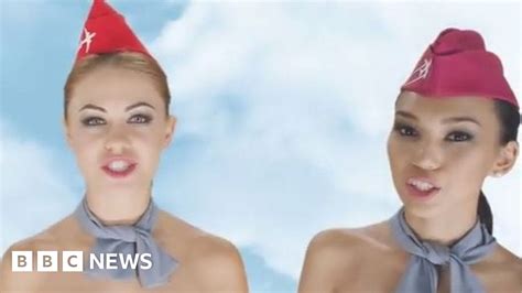Sparks Fly Over Kazakhstans Naked Flight Attendants Ad Bbc News